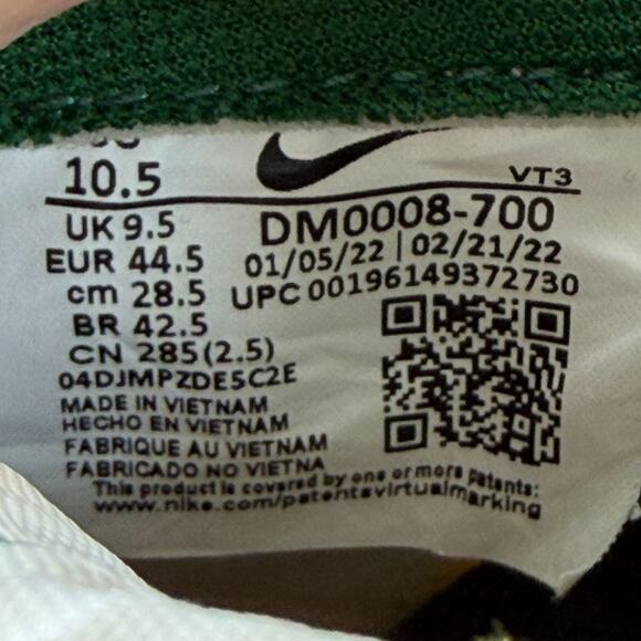 Nike Air Max Pre-Day University Gold Gorge Green Men Size 10.5 Lace Up Low Top - Picture 3 of 11